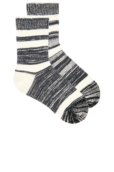 Heather Stripe Sock