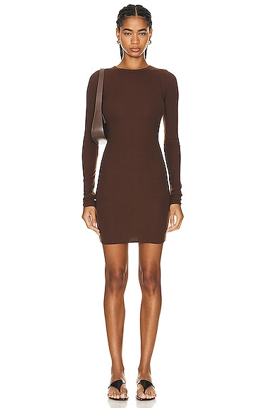 Long Sleeve Crewneck Mini Dress