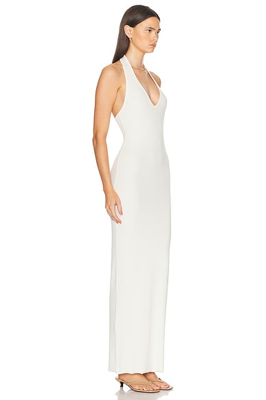Éterne Halter Maxi Dress In Cream