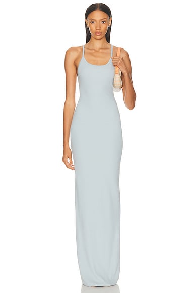 Eterne Tank Maxi Dress in Dusty Blue