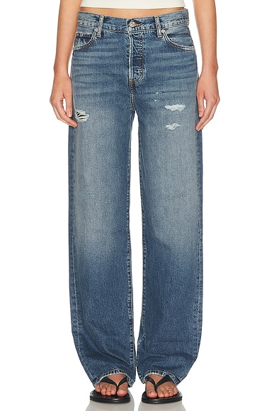 Eterne Saint Boyfriend Straight Leg in Medium Indigo
