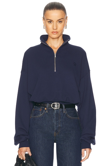 Designer half zip sweatshirt hot sale
