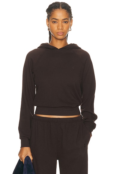 Shrunken Lightweight French Terry Hoodie Sweatshirt