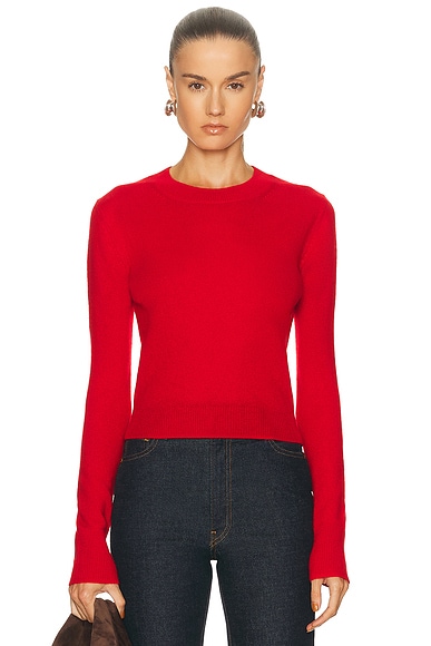 Eterne Francis Cashmere Sweater in Rouge