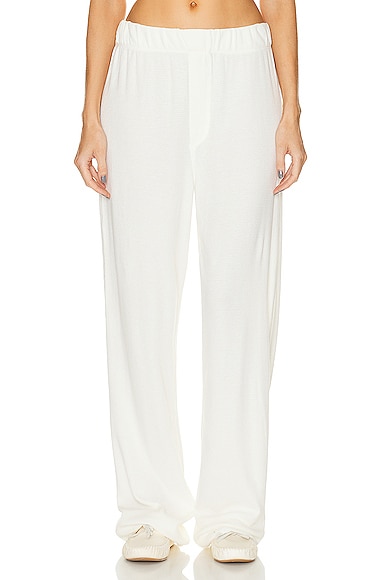 Eterne Thermal Lounge Pant in Ivory