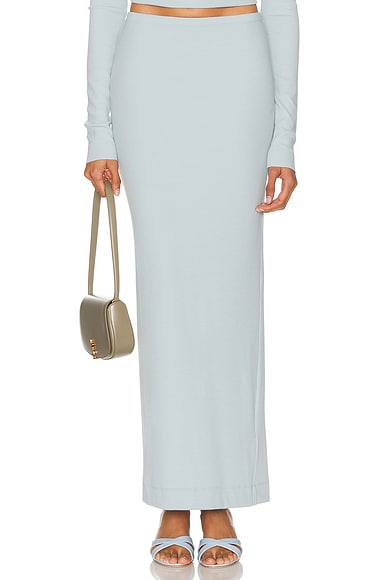 Eterne Emma Skirt in Dusty Blue