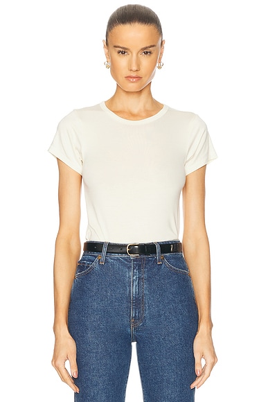 Fitted Crewneck Short Sleeve T-Shirt