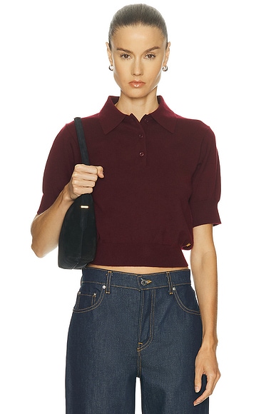 Eterne Journey Cashmere Top in Oxblood