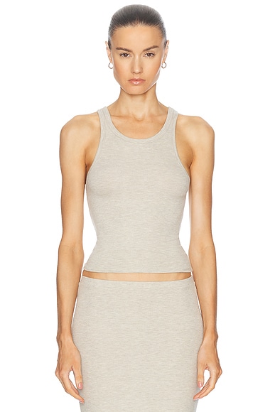 High Neck Fitted Tank Top