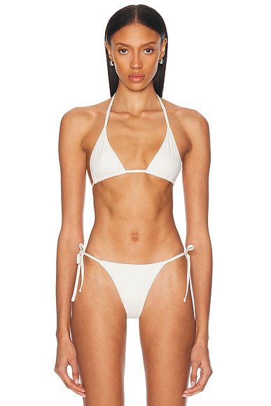 Isla Bikini Top in Ivory