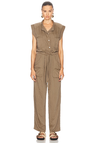 Isabel Marant Etoile Suzie Jumpsuit in Khaki