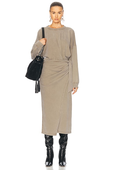 Isabel Marant Etoile Sandrina Dress in Light Khaki