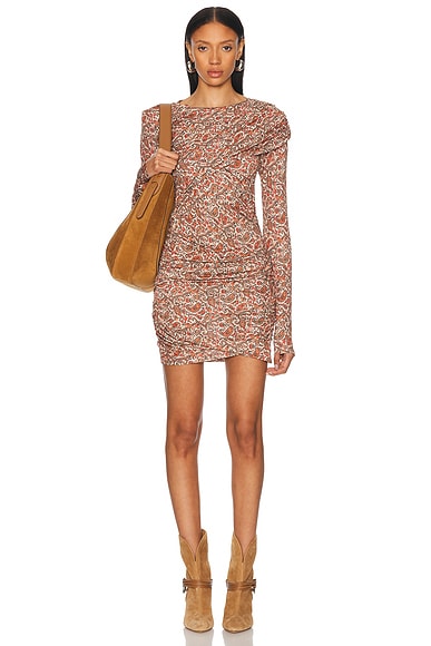 Isabel Marant Etoile Denise Dress in Rust