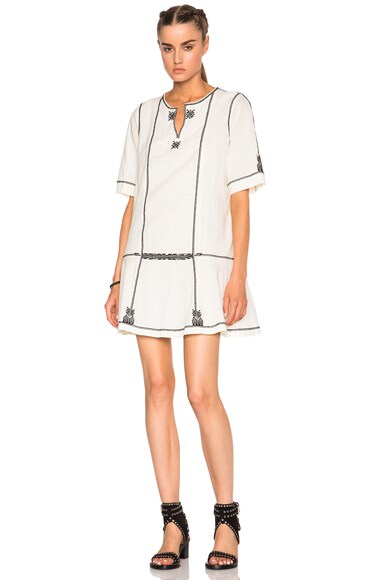Isabel Marant Etoile Relly Ellie Items Dress in Ecru | FWRD