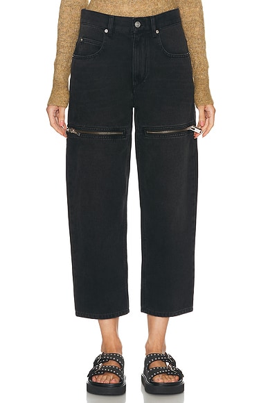 Isabel Marant Etoile Salia Cut Out in Faded Black
