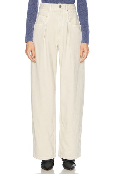 Isabel Marant Etoile Rachelle Wide Leg in Ecru