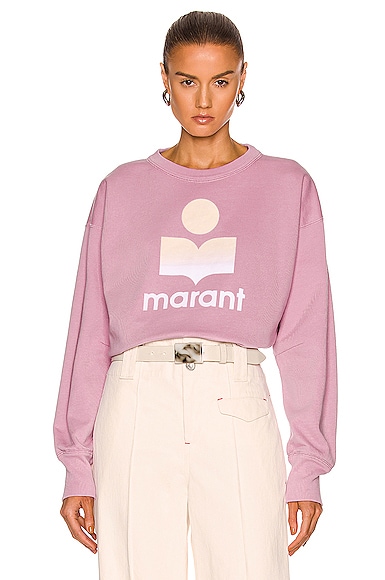 Training Étoile Isabel Marant Sweatshirt Mobyli aus Baumwolle in Pink Damen Bekleidung Sport- und Fitnesskleidung Sweatshirts 