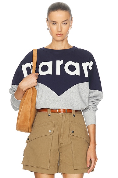 Houston Sweatshirt in Navy & Grey