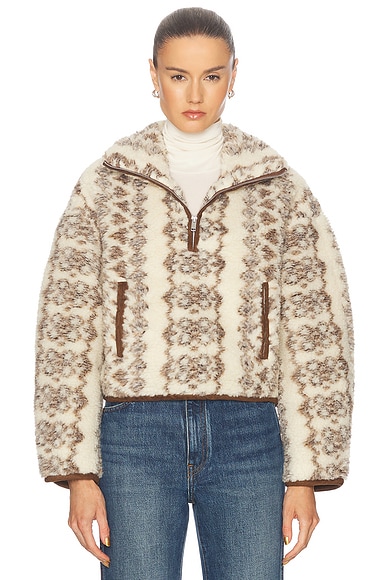 Isabel Marant Etoile Marie Jacket in Ecru & Brown
