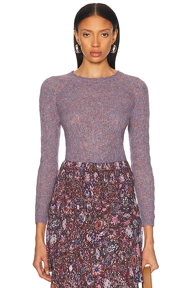 Isabel Marant Etoile Obeline Sweater in Multicolor Blue