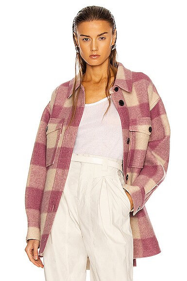 Isabel Marant Etoile Harveli Jacket in Rosewood | FWRD