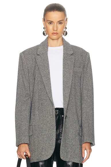 Isabel Marant Etoile Cikaito Blazer in Black & Ecru