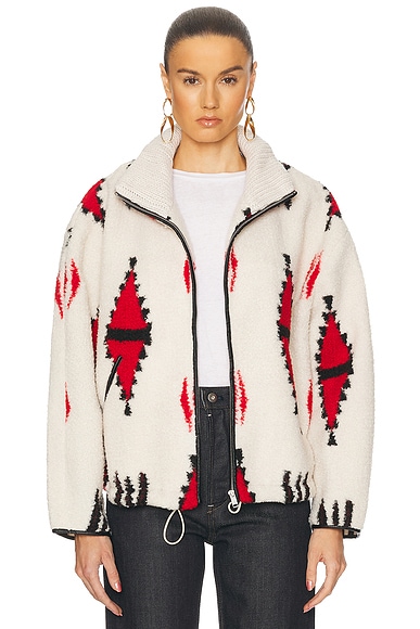 IRO Mofu Jacket in Black & White | FWRD