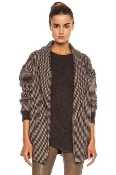 Isabel Marant Etoile Janelle Heavy Wool-Blend Jacket in Brown | FWRD