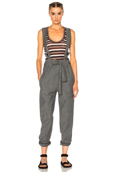 Adrien Chambray Overalls