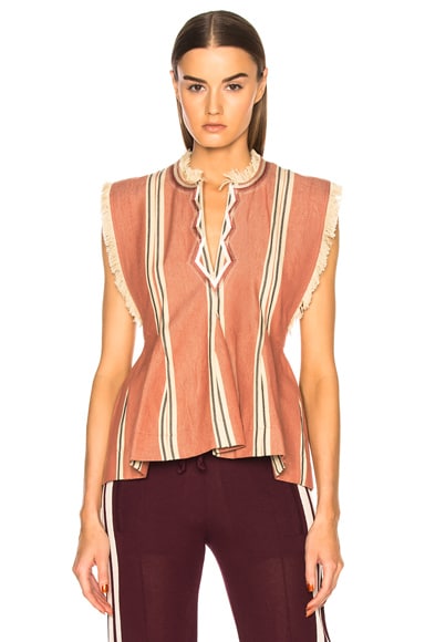 Drappy Summer Stripes Blouse