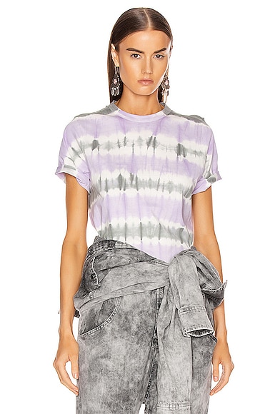 Isabel Marant Etoile Dena Tee Shirt in Lilac | FWRD