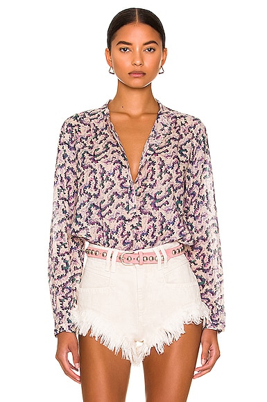 Isabel Marant Etoile Maria Shirt in Lavender
