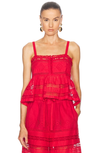 Isabel Marant Etoile Denys Top in Red