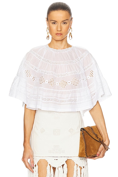 Isabel Marant Etoile Azelia Knit Top in Ecru | FWRD