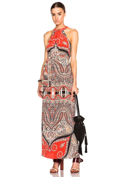 Etro Halter Maxi Dress in Red | FWRD