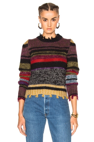 Violet Stripe Sweater