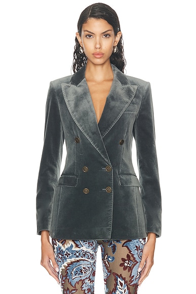 Etro Blazer in Sugar Paper Blue