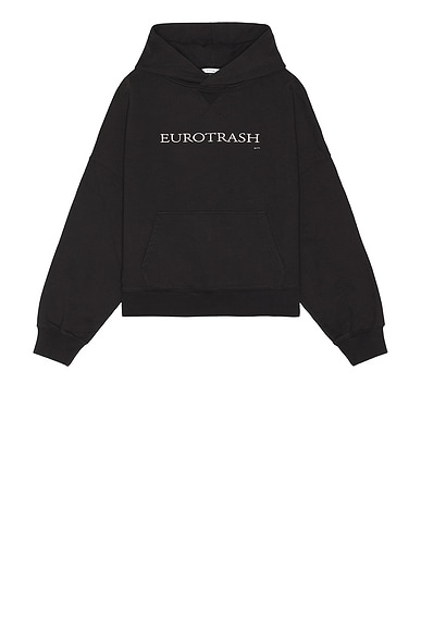 ERL フーディー ERL VARSITY オーバーサイズジップフーディ - Black | FWRD