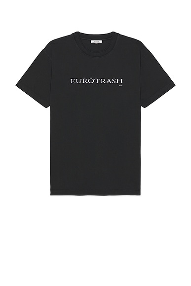 Eytys Leon Eurotrash Tee in Black