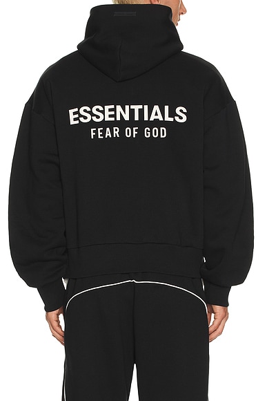 Fear of God ESSENTIALS Fleece Hoodie in Black