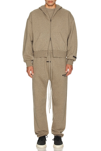 Classic Fit Fleece Zip Up Hoodie