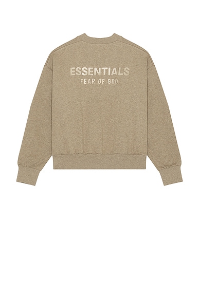 Fear of God ESSENTIALS Classic Fit Fleece Crewneck in Homestead Heather