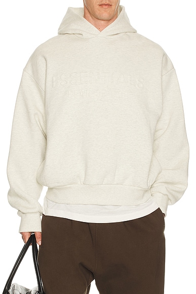Fear of God ESSENTIALS Classic Hoodie in Oatmeal Heather