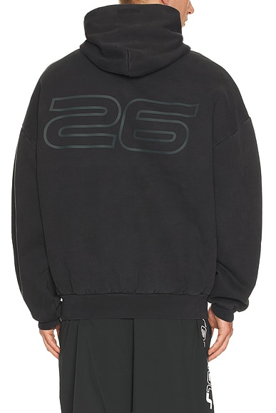 Fear of God ESSENTIALS 90'S Hoodie in Vintage Black