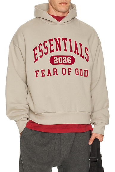 Fear of God ESSENTIALS Classic Hoodie in Smoke Grey
