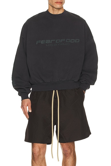 Cropped Relaxed Sweatshirt