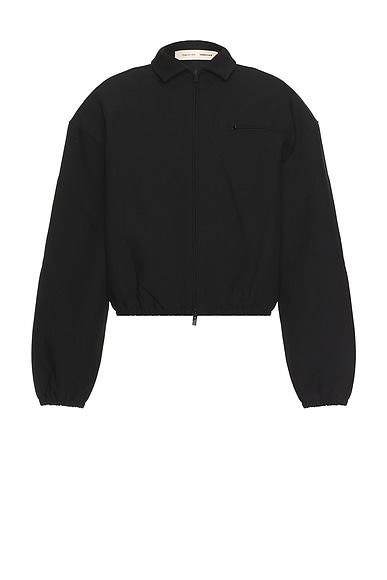 Bonded Canvas Zip-Up Jacket