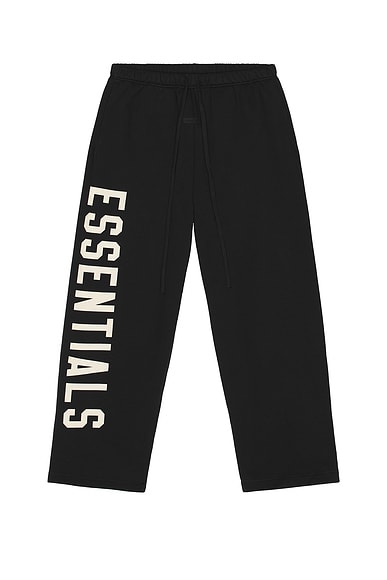 Fear of God ESSENTIALS Lounge Fleece Sweatpant in Jet Black