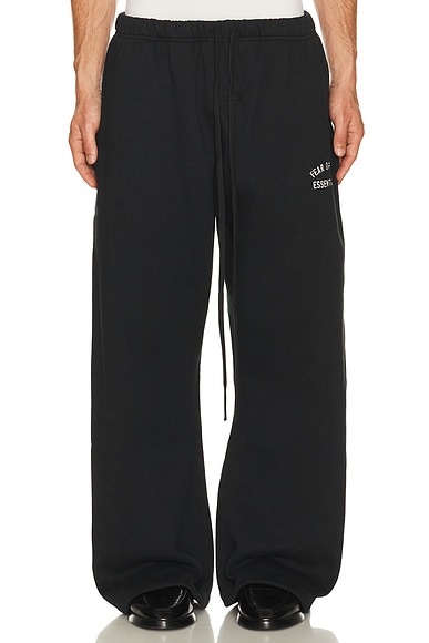 Fear of God ESSENTIALS Flare Sweatpant in Vintage Black