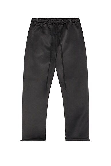 Bonded Satin Relaxed Track Pant